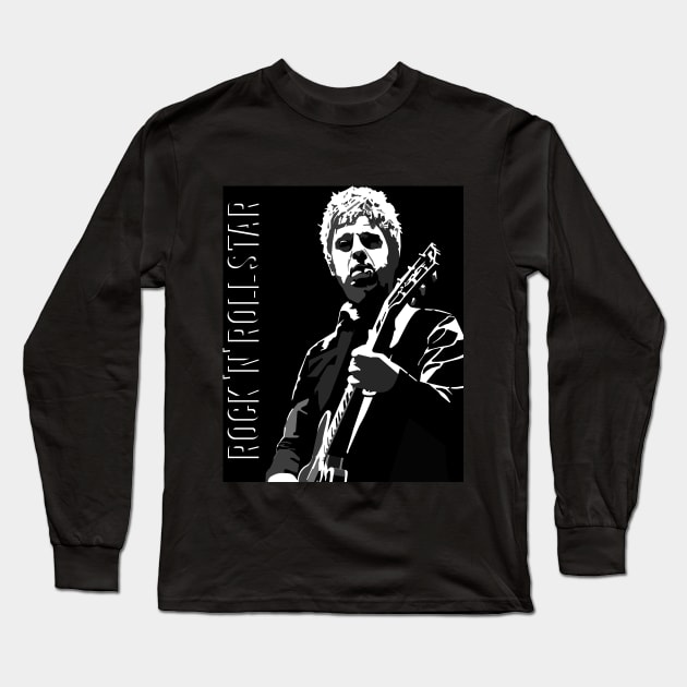 Rock n Roll Star #1 Long Sleeve T-Shirt by SiSuSiSu